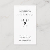 モダンサロンシアーズヘアスペシャリスト（オレンジ） 名刺 (裏面)