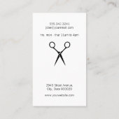 モダンサロンシアーズモノグラム/金ゴールドブラシ 名刺 (裏面)