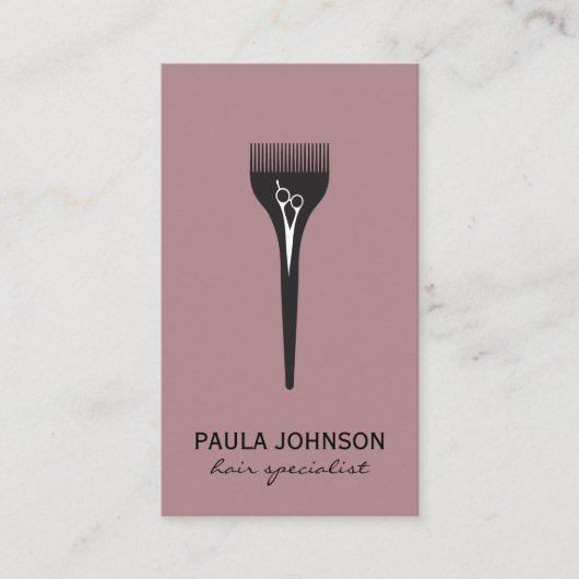 モダンサロンツールHair Specialist 名刺 (正面)