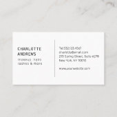 モダンサロン名刺 名刺 (裏面)