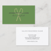 モダンサロン美容師 名刺 (正面/裏面)