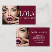 モダンサロン&スパメイクアップアーティスト名刺 名刺 (正面/裏面)