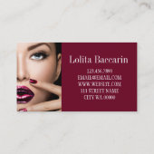 モダンサロン&スパメイクアップアーティスト名刺 名刺 (裏面)