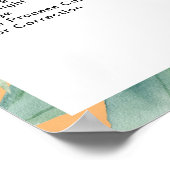 モダンサロン 水彩トロピカル 価格表 ポスター (角)