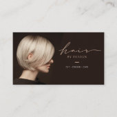 モダンサロンQRコードヘアスタイリスト 名刺 (正面)