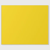 モダンサンの黄色の無地 ラッピングペーパー (フラット)
