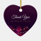 モダンサンキューカスタムクリスマスツリー セラミックオーナメント (正面)