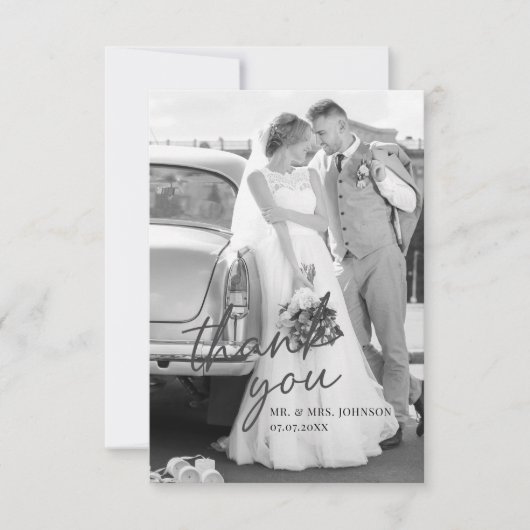 モダンサンキューカード付写真 サンキューカード (正面)