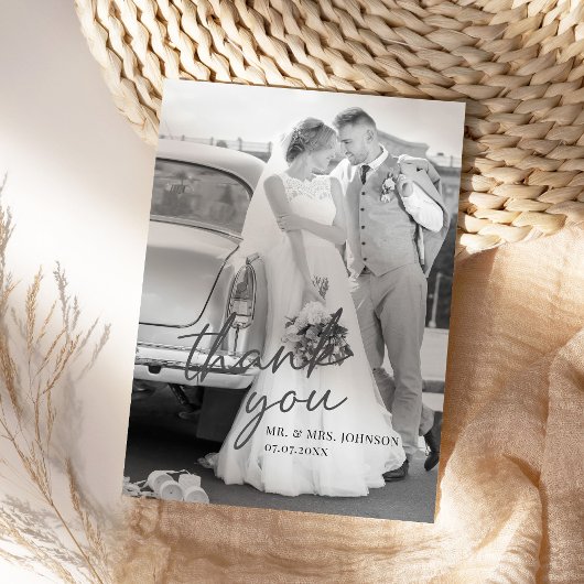 モダンサンキューカード付写真 サンキューカード