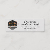 モダンサンキューカード スキニー名刺 (正面)