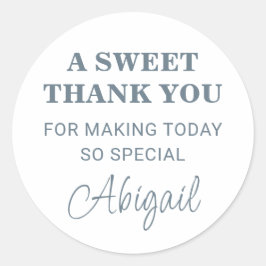 モダンサンキューミニマルタイポグラフィ ラウンドシール