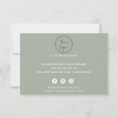 モダンサンキュー名刺デザイン サンキューカード (裏面)