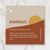 モダンサンセット製つるラベル フェイバータグ (正面)