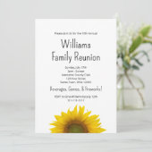 モダンサンフラワーシンプルファミリー懇親会Bbq 招待状 (スタンド正面)