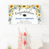 モダンサンフラワーユーカリ卒業2024 横断幕 (インサイチュ)