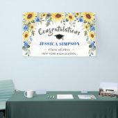 モダンサンフラワーユーカリ卒業2024 横断幕 (トレードショー)