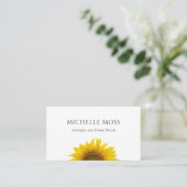 モダンサンフラワー素朴ホームデコール 名刺 (スタンド正面)
