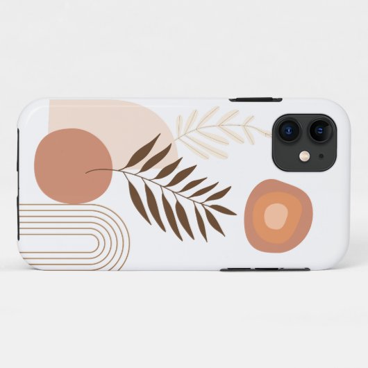 モダンサンライズボタニカル | ハッピーバイブス Case-Mate iPhoneケース (裏面(横))