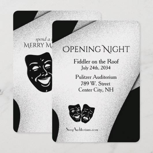 モダンシアター招待状 招待状 (正面/裏面)