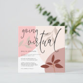 モダンシェイプ離れのスクリプトの仮想結婚化 招待状 (スタンド正面)