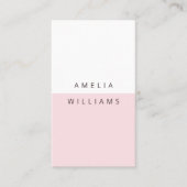 モダンシェルミニマルピンクの名刺 名刺 (正面)