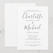 モダンシグネチャー リハーサルディナー 招待状 (正面/裏面)