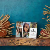 モダンシスターズグリッドメモリアルギフト フォトプラーク (側面)