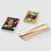 モダンシックなブラックと金ゴールドの甘さ16 hand f ハンドファン (組立なし)