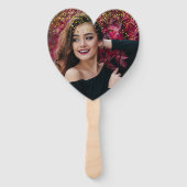 モダンシックなブラックと金ゴールドの甘さ16 hand f ハンドファン (裏面)