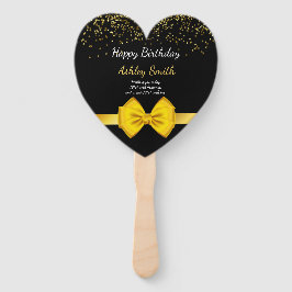 モダンシックなブラックと金ゴールドの甘さ16 hand f ハンドファン