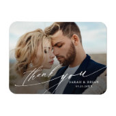 モダンシックな書結婚道の写真 マグネット (横)