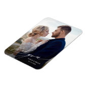 モダンシックな書結婚道の写真 マグネット (左側)