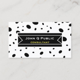 モダンシックはっきりしたブラックドカスタムット 名刺