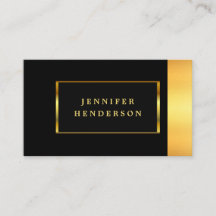 モダンシックスタイリッシュブラックと金ゴールドプロフェッショナル