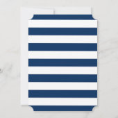 モダンシックストライプのフラワーズブライダルシャワー 招待状 (裏面)