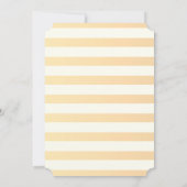 モダンシックストライプのフラワーズブライダルシャワー 招待状 (裏面)