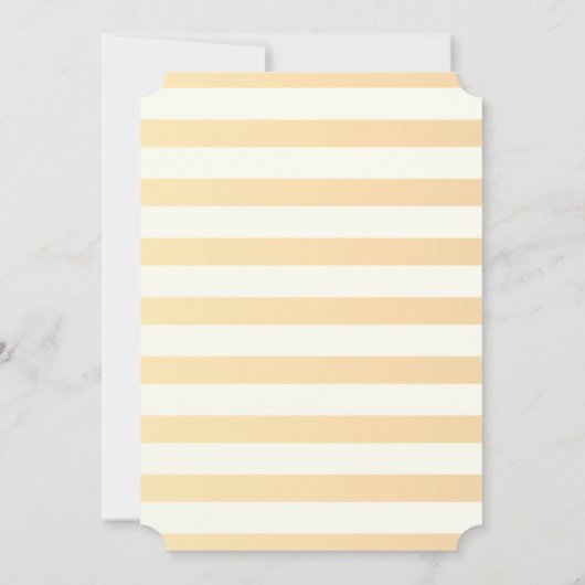 モダンシックストライプのフラワーズブライダルシャワー 招待状 (裏面)