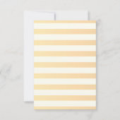 モダンシックストライプのフラワーズ披露宴 招待状 (裏面)