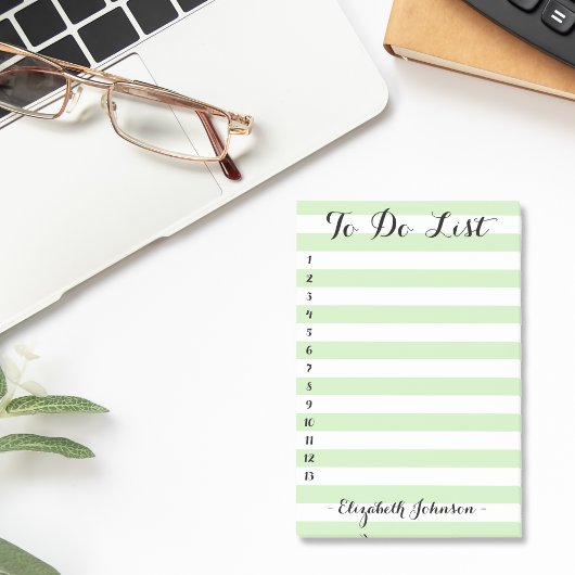 モダンシックパーソナライズされたグストライプのリーン一覧 ポストイット