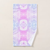 モダンシックフェイクピンク紫の大理石 バスタオルセット (ハンドタオル)