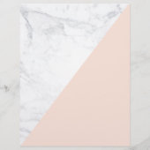 モダンシックミニマルジオメトリック大理石金ゴールド8.5x11 チラシ (裏面)