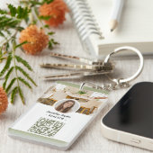 モダンシック実在エテートマーケティングQRコード キーホルダー (正面右)