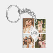 モダンシック最高のフレンドBFF写真 キーホルダー (正面左)