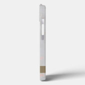 モダンシック ピンクフラミンゴ オパールイリデッセント Case-Mate iPhoneケース (裏面 / 左)