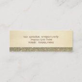 モダンシック  ラグジュアリー グリッタリップス スキニー名刺 (裏面)