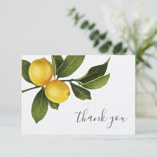 モダンシトラスレモンガーデン ブライダルシャワー 感謝 (スタンド正面)