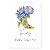 モダンシノワズリー高ヒール靴の好意サイン テーブルナンバー (正面)