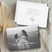 モダンシミニマルパーソナライズされたッ結婚ト サンキューカード