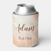 モダンシャンパンカラー《写真》ぼけ味ライト&タイポグラフィ 缶クーラー (缶正面)