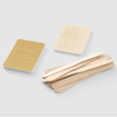 モダンシャンパントーン結婚式 プログラム ハンドファン (組立なし)